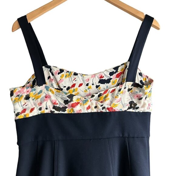 DVF Diane Von Furstenberg Sophia Loren Navy Midi Dress. US 12 - Picture 7 of 10